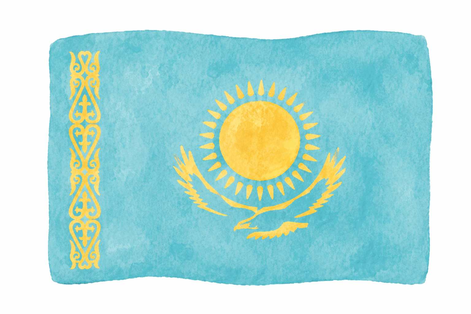 Флаг Казахстана